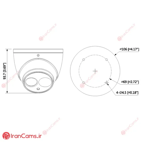 دوربین مداربسته داهوا DH-HAC-HDW1400EMP iranams.ir