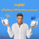 تفاوت دوربین سیمکارتی و وای فای