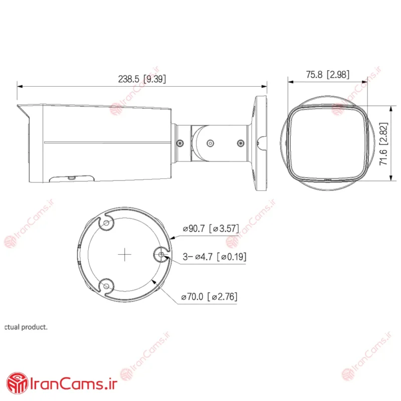 مشخصات دوربین مداربسته IP داهوا DH-IPC-HFW2549TP-AS-IL