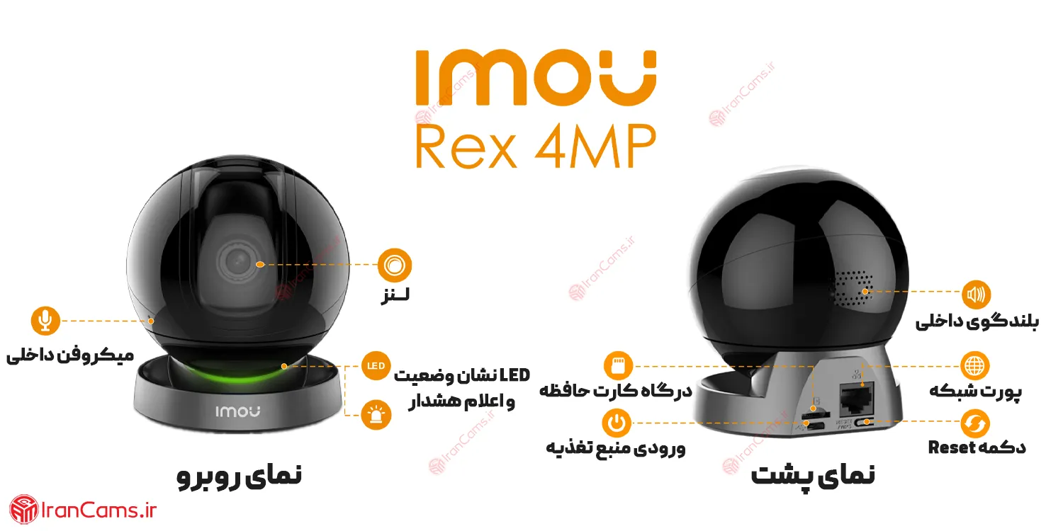 مشخصات دوربین آیمو رکس Rex 4MP