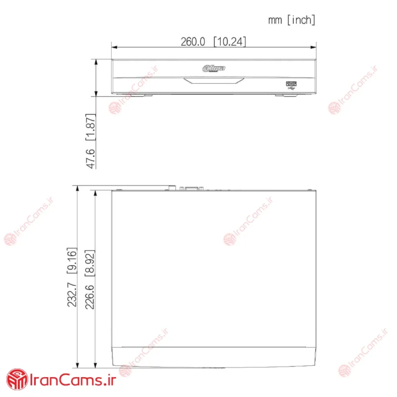 مشخصات دستگاه 16 کانال داهوا NVR4116-HS-EI