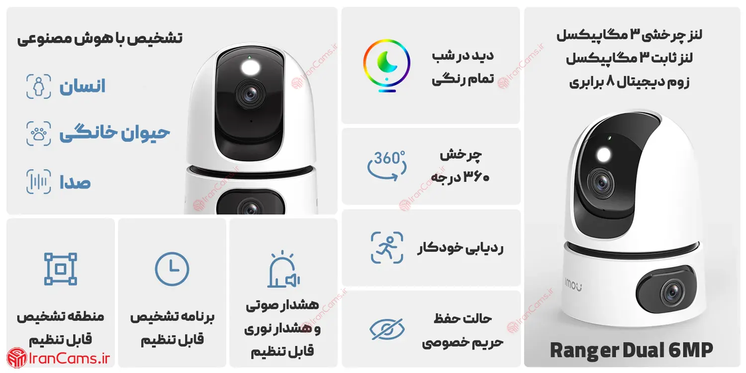 مشخصات دوربین Imou Ranger Dual