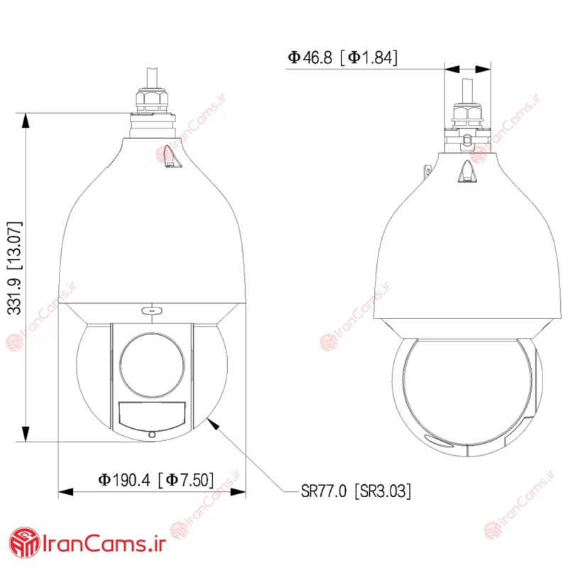 مشخصات دوربین مداربسته IP داهوا DH-SD5A445GB-HNR